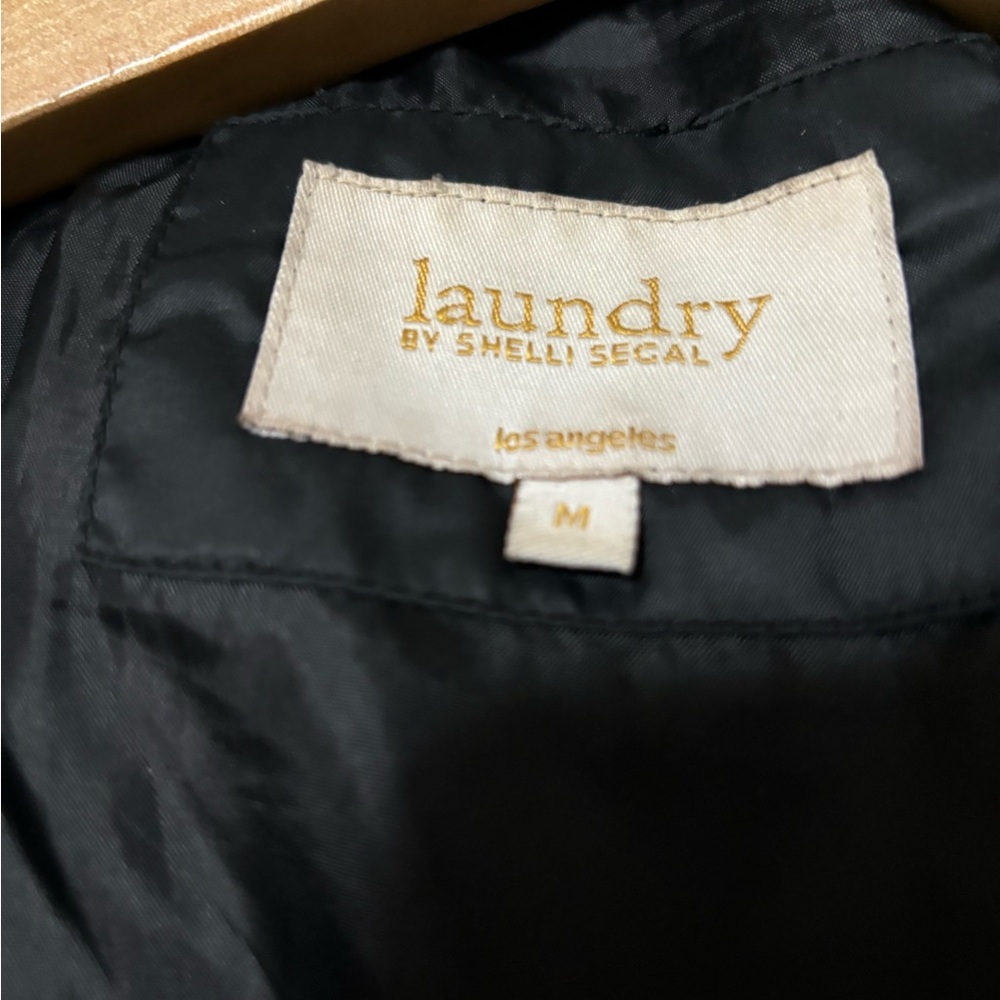 Laundry By Shelli Segal Black Quilted Belted Puffer Coat - Picture 9 of 16